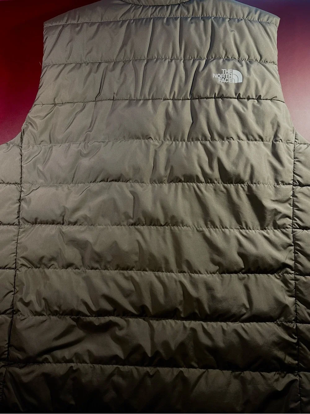 The North Face Men's Olive Green Quilted Puffer Vest